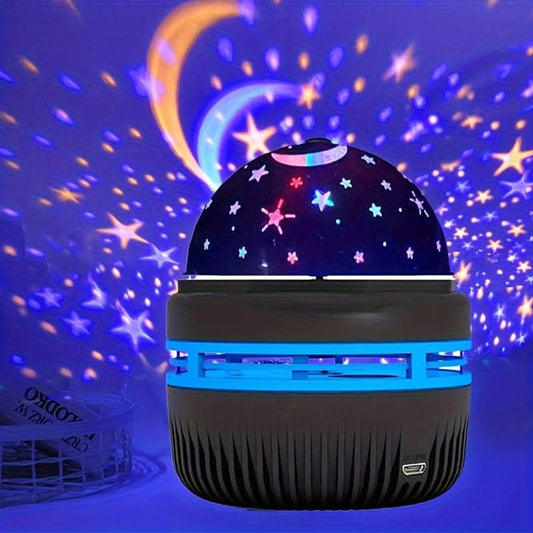 USB-Powered Star Projection Night Light