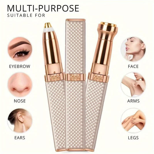 2-in-1 Rechargeable Eyebrow & Facial Hair Remover