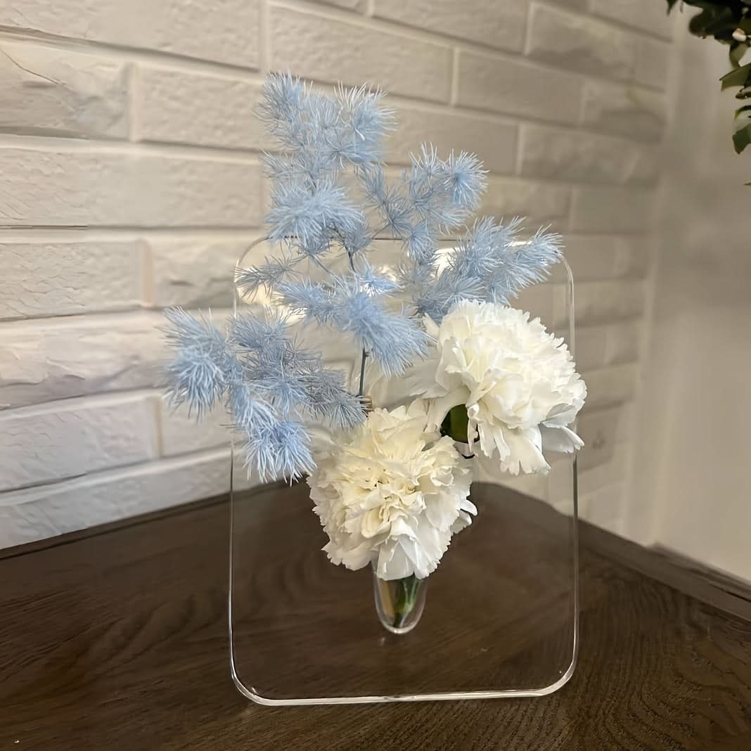 Art Deco Acrylic Resin Bud Vase for Home Decor