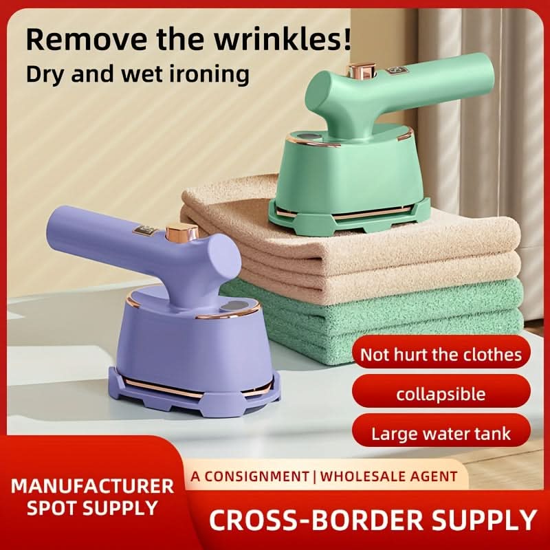 Portable Handheld Steam Iron – 40W Compact Wrinkle Remover for Travel