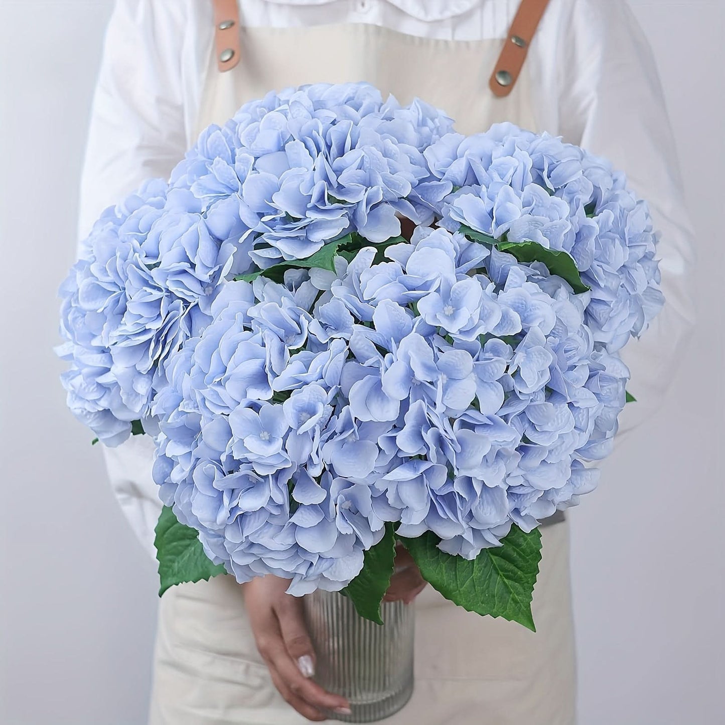 Artificial Hydrangea Flower Set, Realistic Outdoor Decor