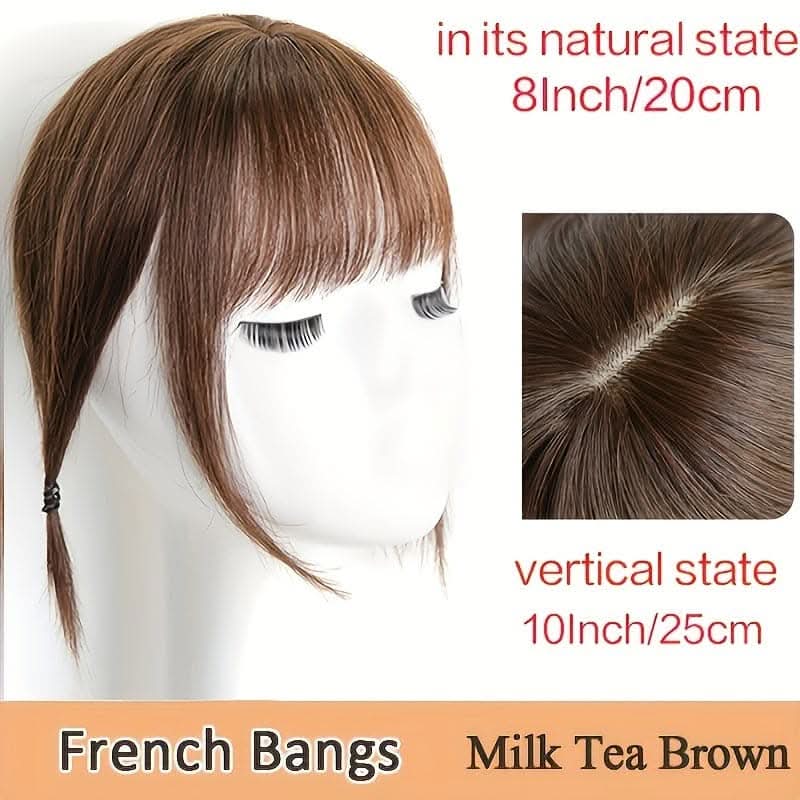 Vibrant Synthetic Hair Toppers with Bangs – Easy Clip-In Extensions