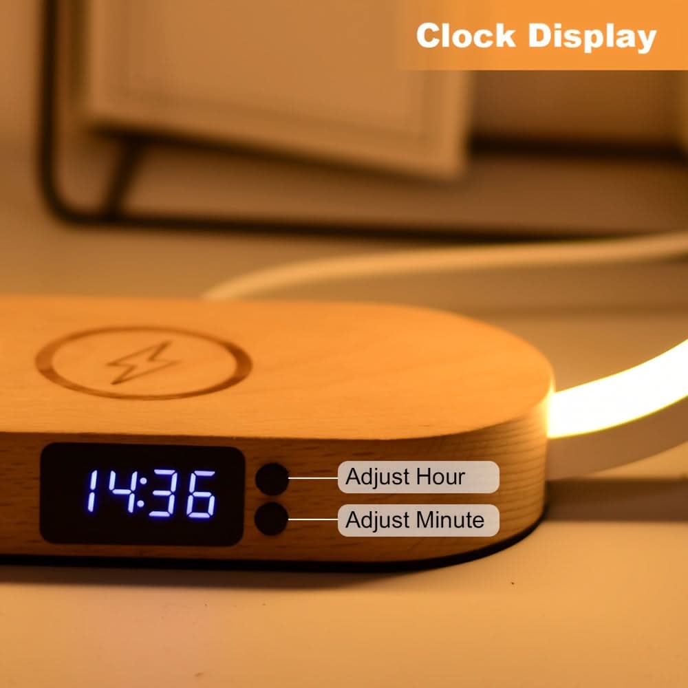 10W Wireless Charging LED Desk Lamp with Touch Control