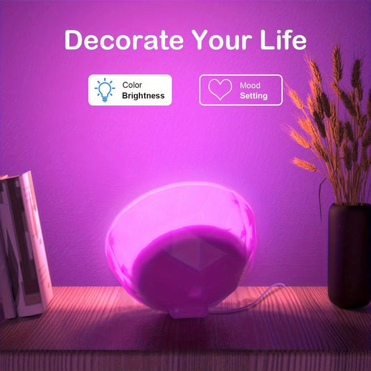 Dimmable RGB LED Mood Lamp with Remote Control