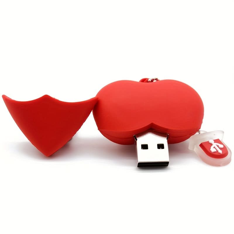 Cute Heart-Shaped USB Drive
