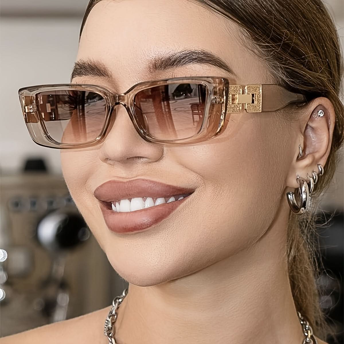 Women's Cat-Eye Glasses - Anti-Reflective Polycarbonate Frame