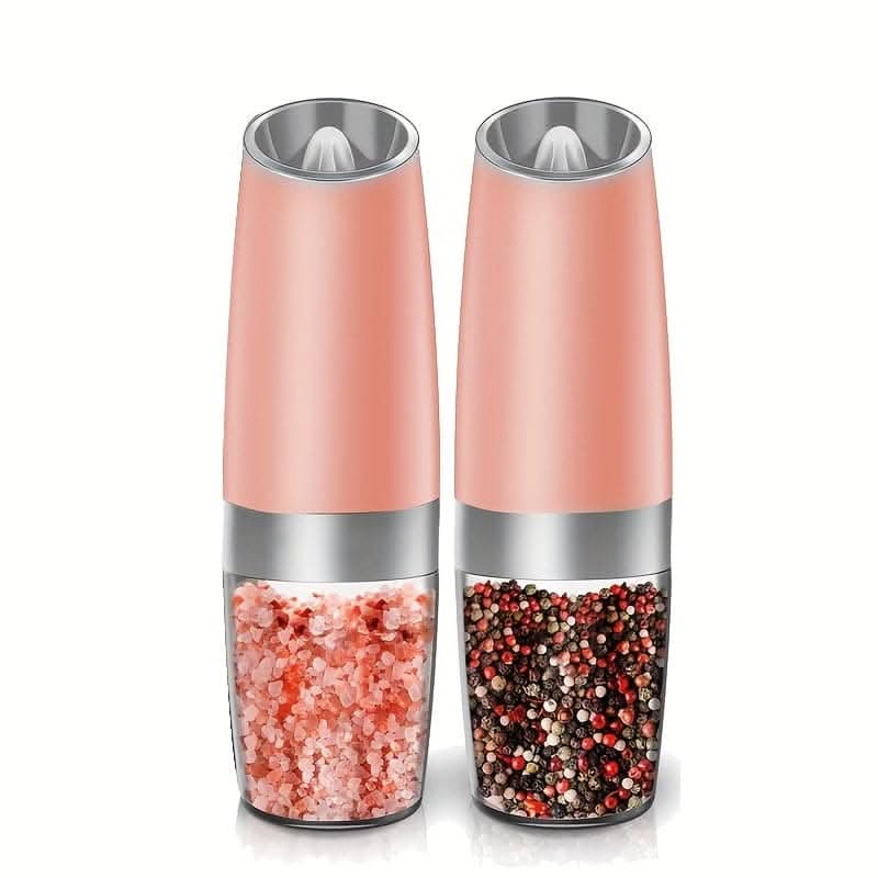 Electric Salt & Pepper Grinder Set – Adjustable, LED Light, Battery Operated