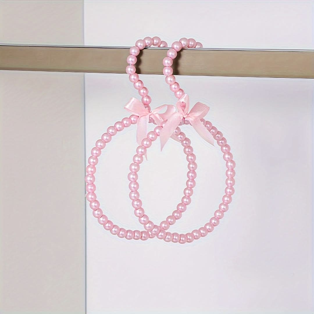 2-Pack Decorative Scarf Ties with Diamond Bead & Bow Accents