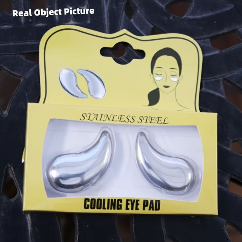 Reusable Stainless Steel Eye Masks – Cooling Gua Sha Tool for Facial Massage