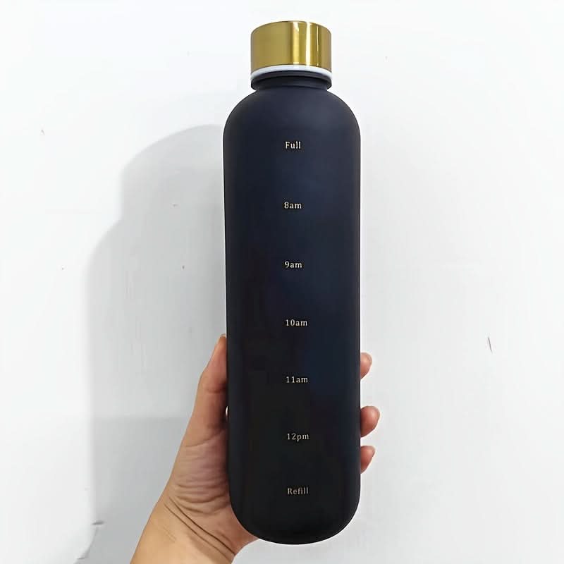32oz Motivational Water Bottle with Time Marker – Leakproof