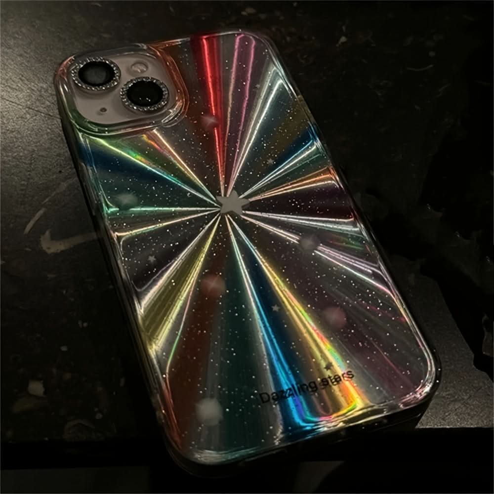 Radiant Glitter Rainbow iPhone Case