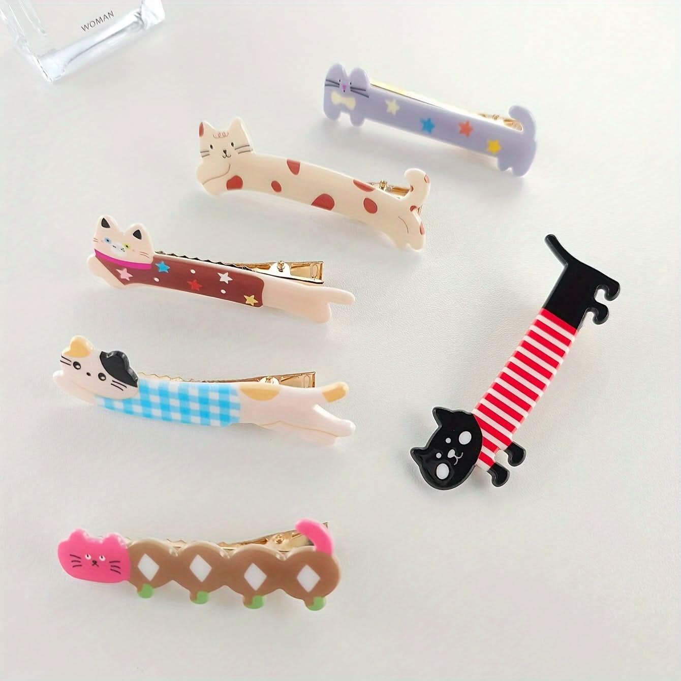 6pcs Animal Shaped Hair Clips Set for Women