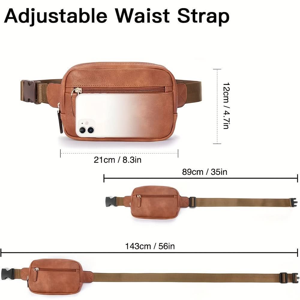 Stylish PU Leather Crossbody Waist Bag