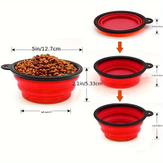 Portable Foldable Pet Water and Food Bowl