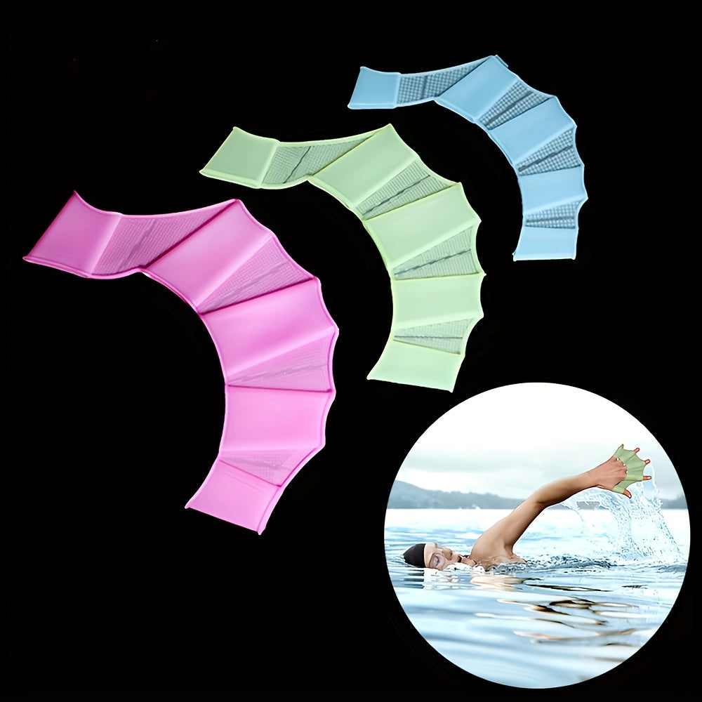 Webbed Aquatic Fitness Paddles for Water Resistance Training, Snorkeling & Aerobics