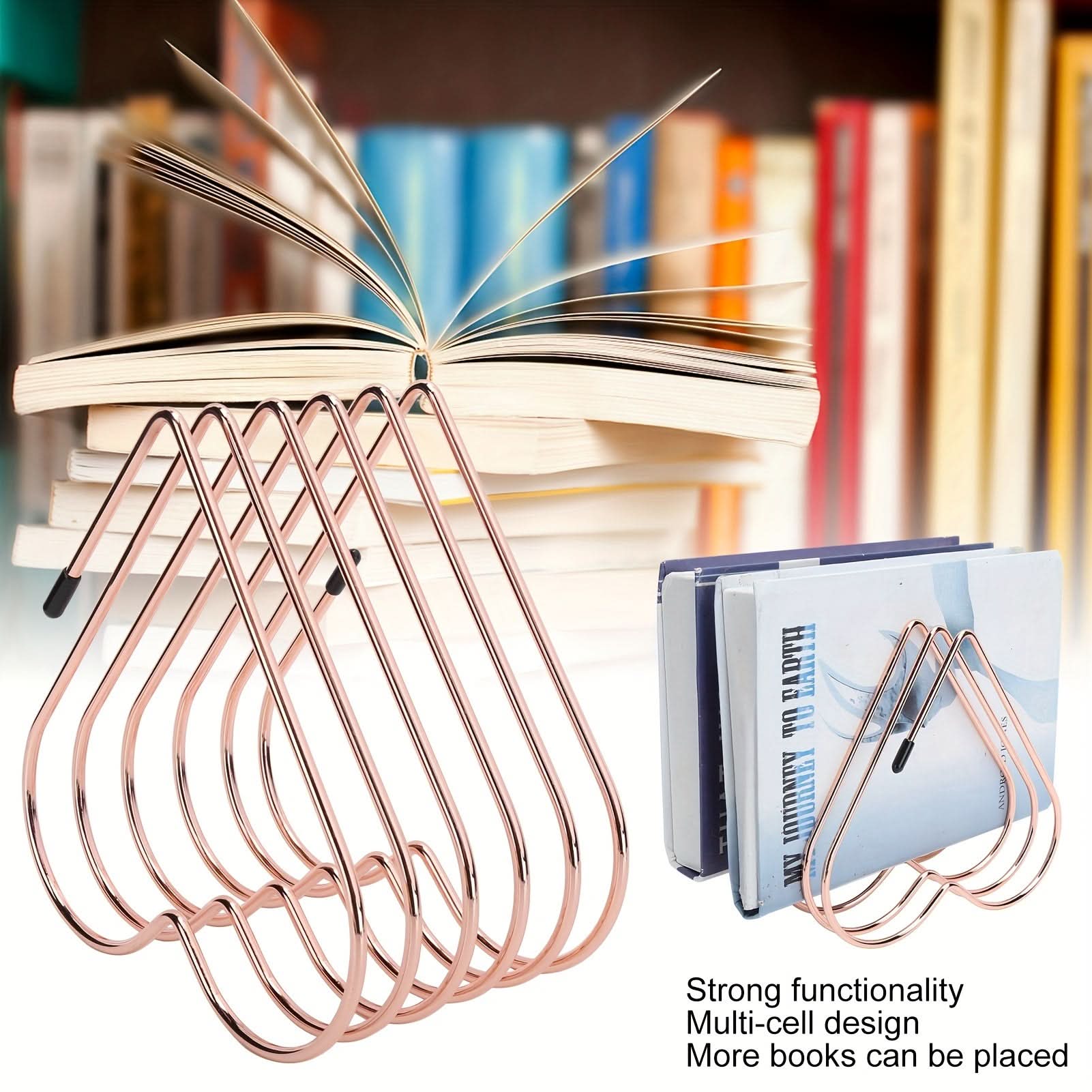 Adjustable Iron Desktop Book Storage Rack
