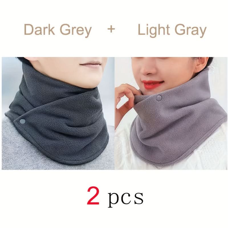 Two-Pack Winter Neck Scarf – Windproof, Warm Polyester Cycling Neck Protector