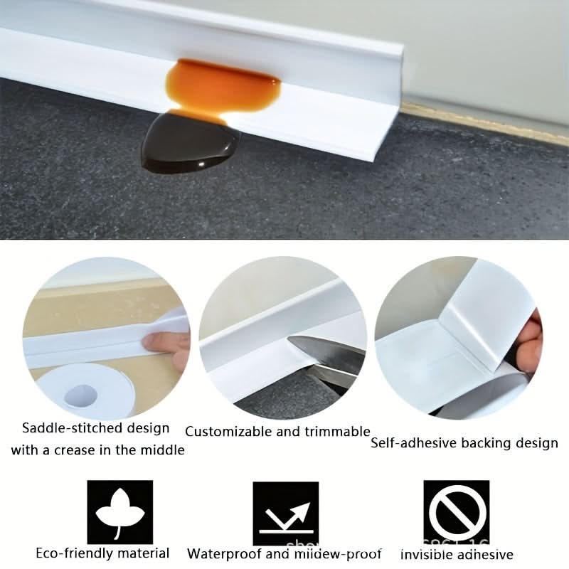 7 Rolls Waterproof Self-Adhesive Caulk Strip Tape - PVC