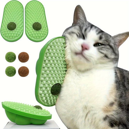 2 Pcs Wall-Mounted Catnip Toy Balls