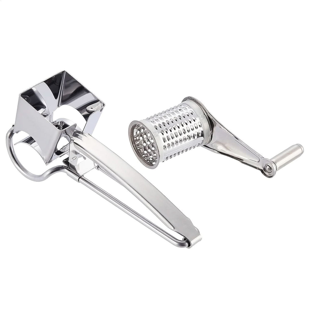 Stainless Steel Rotary Cheese Grater - Dishwasher Safe