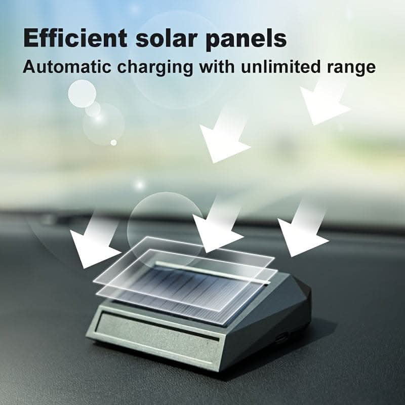 Solar-Powered Car Air Purifier –With USB Type-C Charging