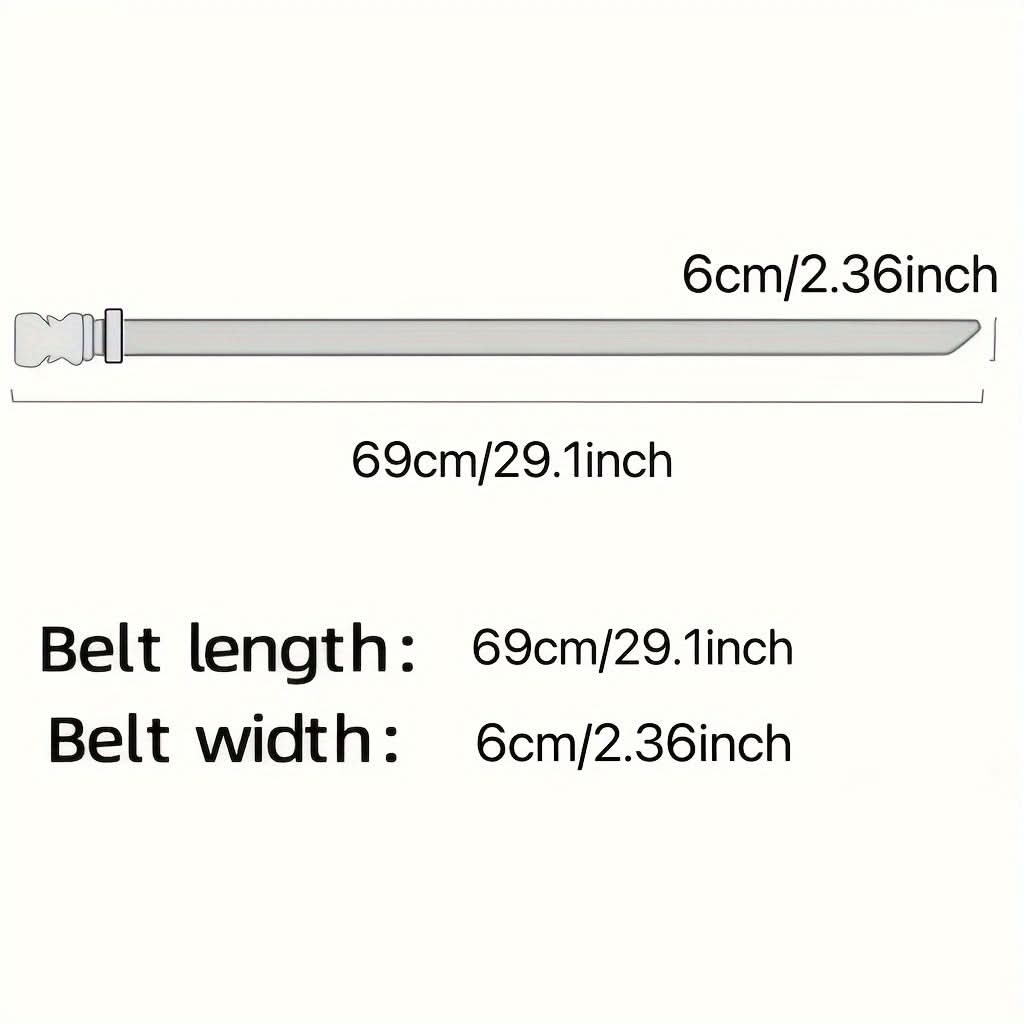 Vintage Elastic Waist Belt with Metal Buckle