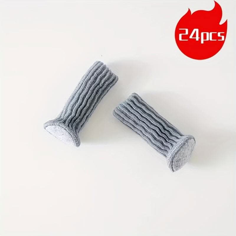24-Pack Stretchy Chair Leg Socks, Floor Protectors