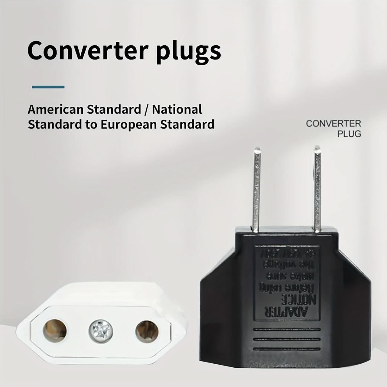 Pure Copper US to EU Plug Converter - Voltage 85V-265V