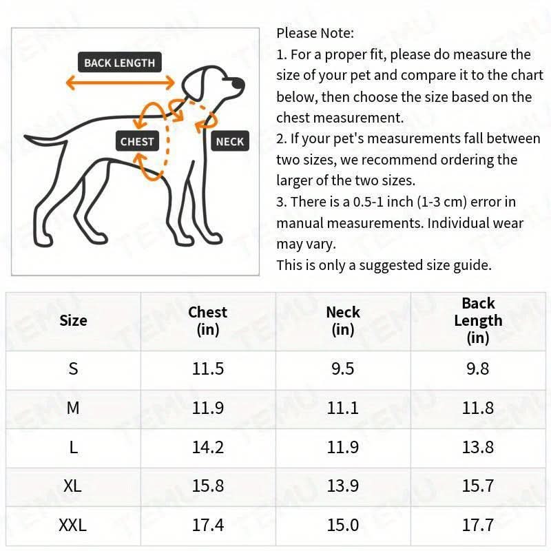 Waterproof Winter Pet Jacket for Small Dogs & Cats