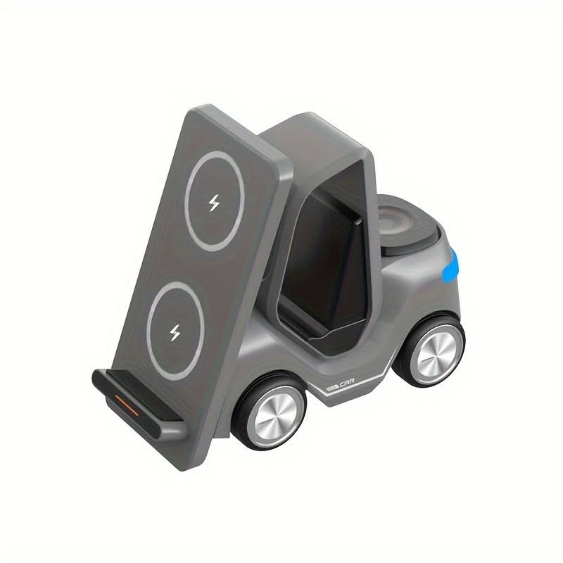 3-in-1 Wireless Charging Station - Fast Dual Coil Charger for iPhone