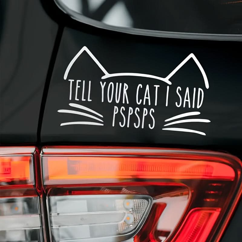 Cat Car Stickers for Bumper, Laptop & More