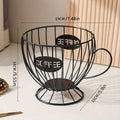 Nordic Style Coffee Table Storage Rack – Light Luxury Snack & Candy Holder