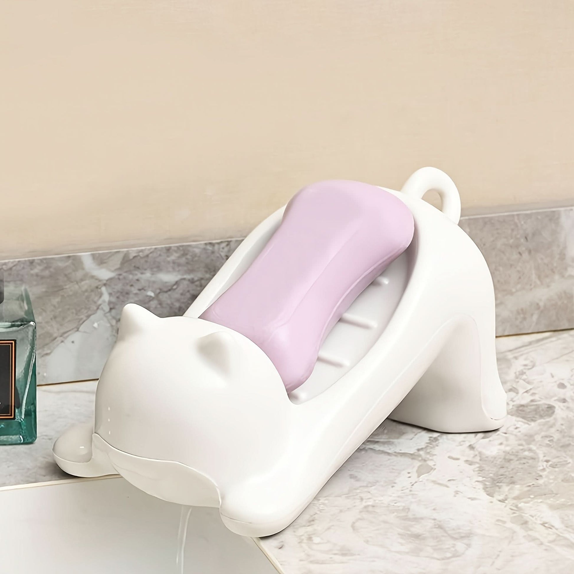 Cat-Shaped Soap Dishes – Self-Draining Plastic Soap Holders