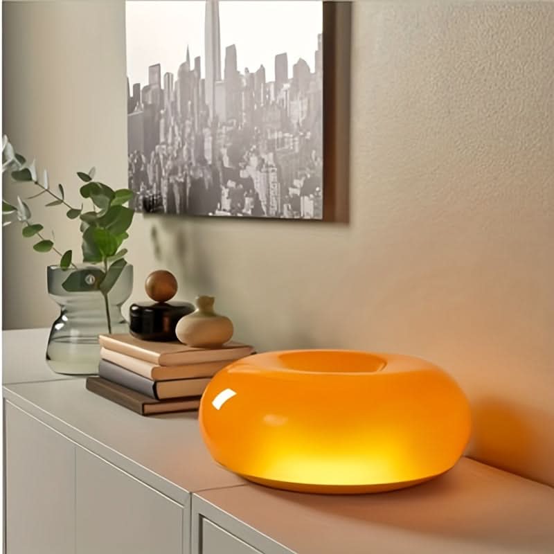 Orange Donut Touch Desk Lamp, USB Powered