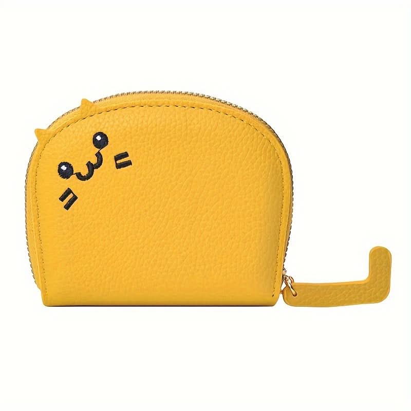 Cute Cat Card Holder for Women – Compact Multi-Card Wallet & Coin Purse