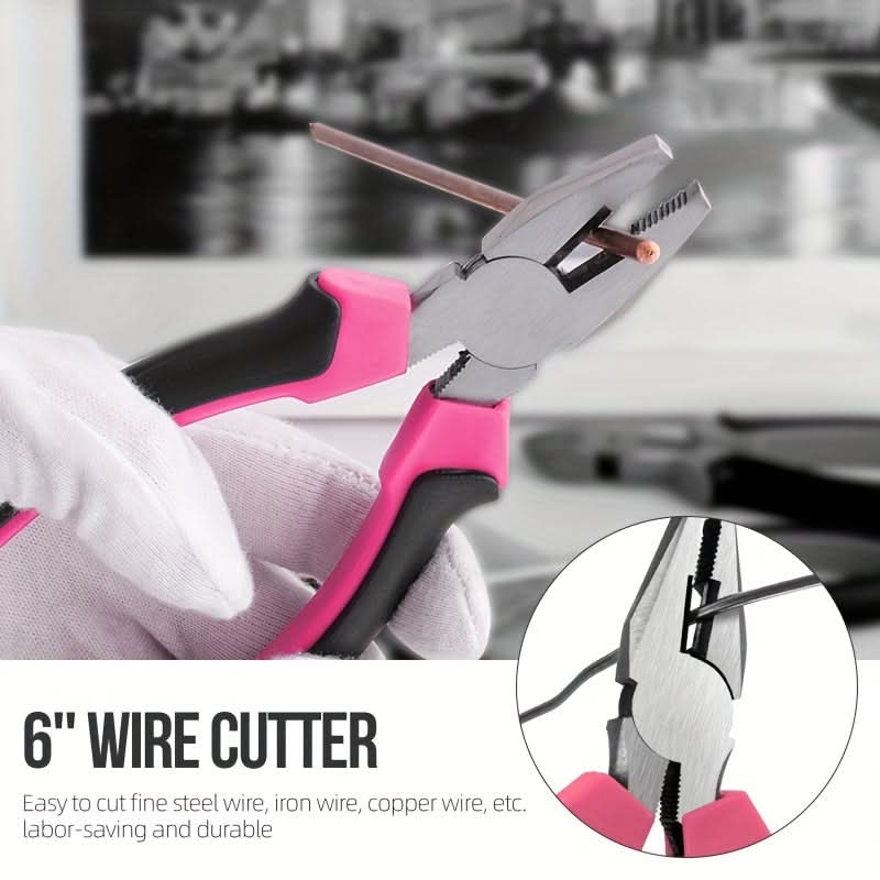 13-Piece Pink Home Repair Tool Set