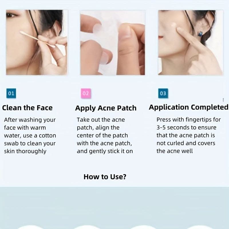 Single Pack of 40 Colorful Star & Heart Acne Patches - Skin-Safe Hydrocolloid Pimple Stickers
