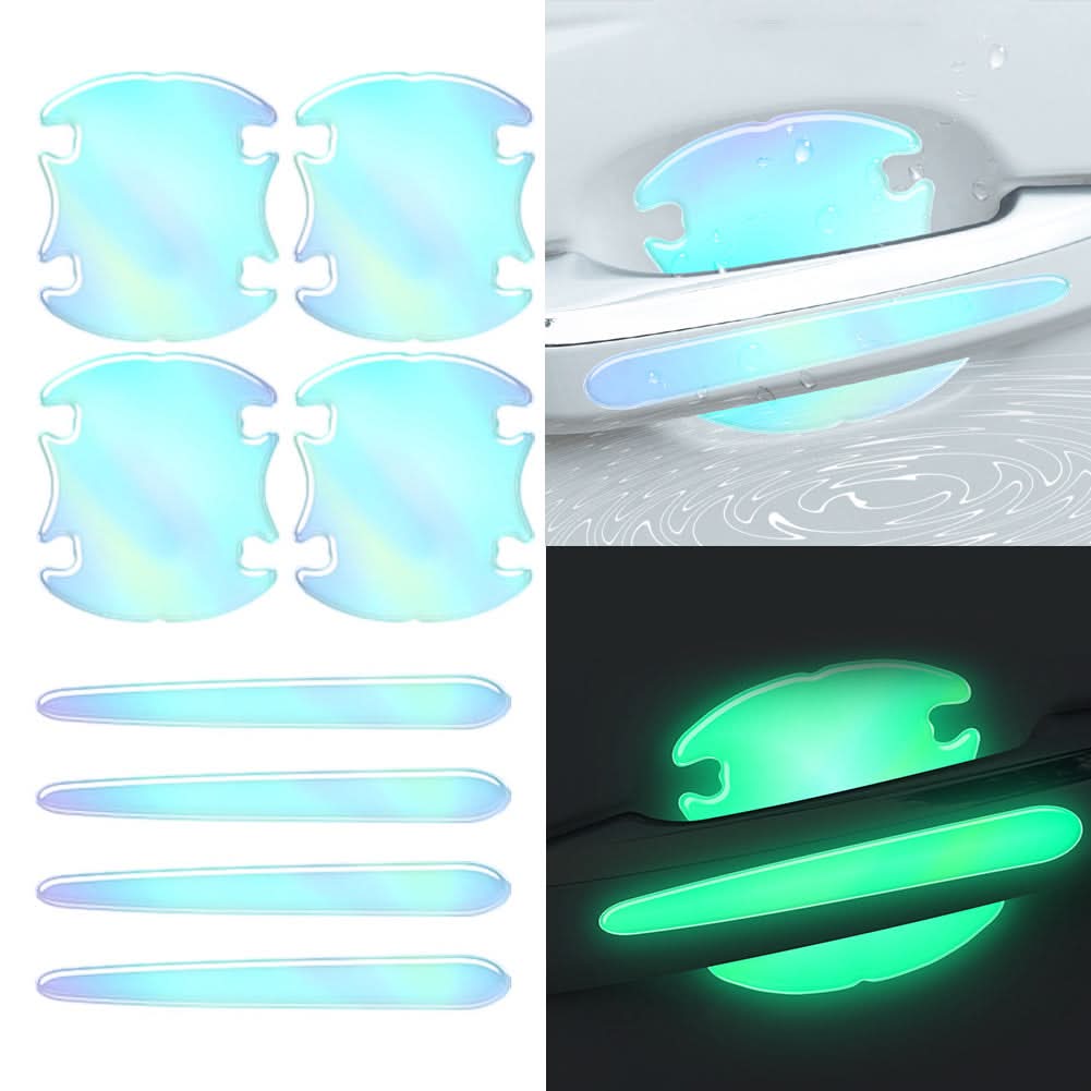 Luminous Car Door Handle & Mirror Protective Stickers