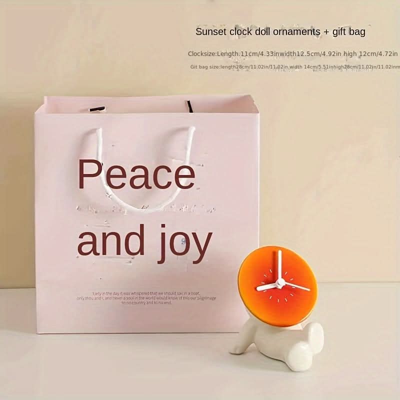 Sunset Projection Clock – LED Ambient Light Desk & Home Décor