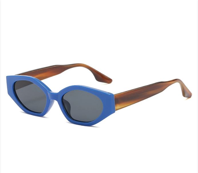 Color-Match Cat Eye Sunglasses for Women – Trendy Small Frame Fashion Shades