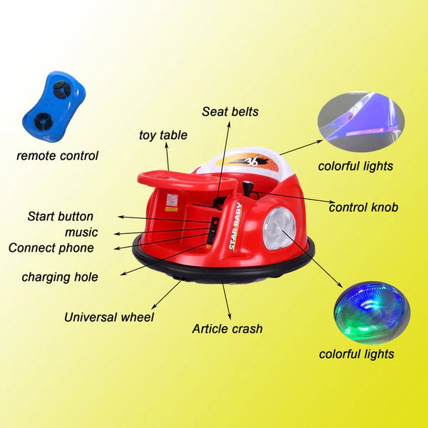 Electric Kids Ride on Bumper Car Assorted Assorted