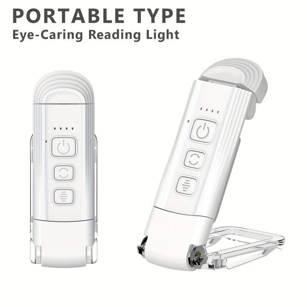 USB Rechargeable LED Book Light – Dimmable Clip-On Reading Lamp