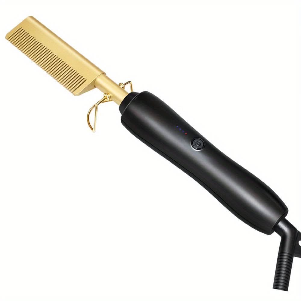 Ceramic Hot Comb Hair Straightener – for Natural Hair & Beards