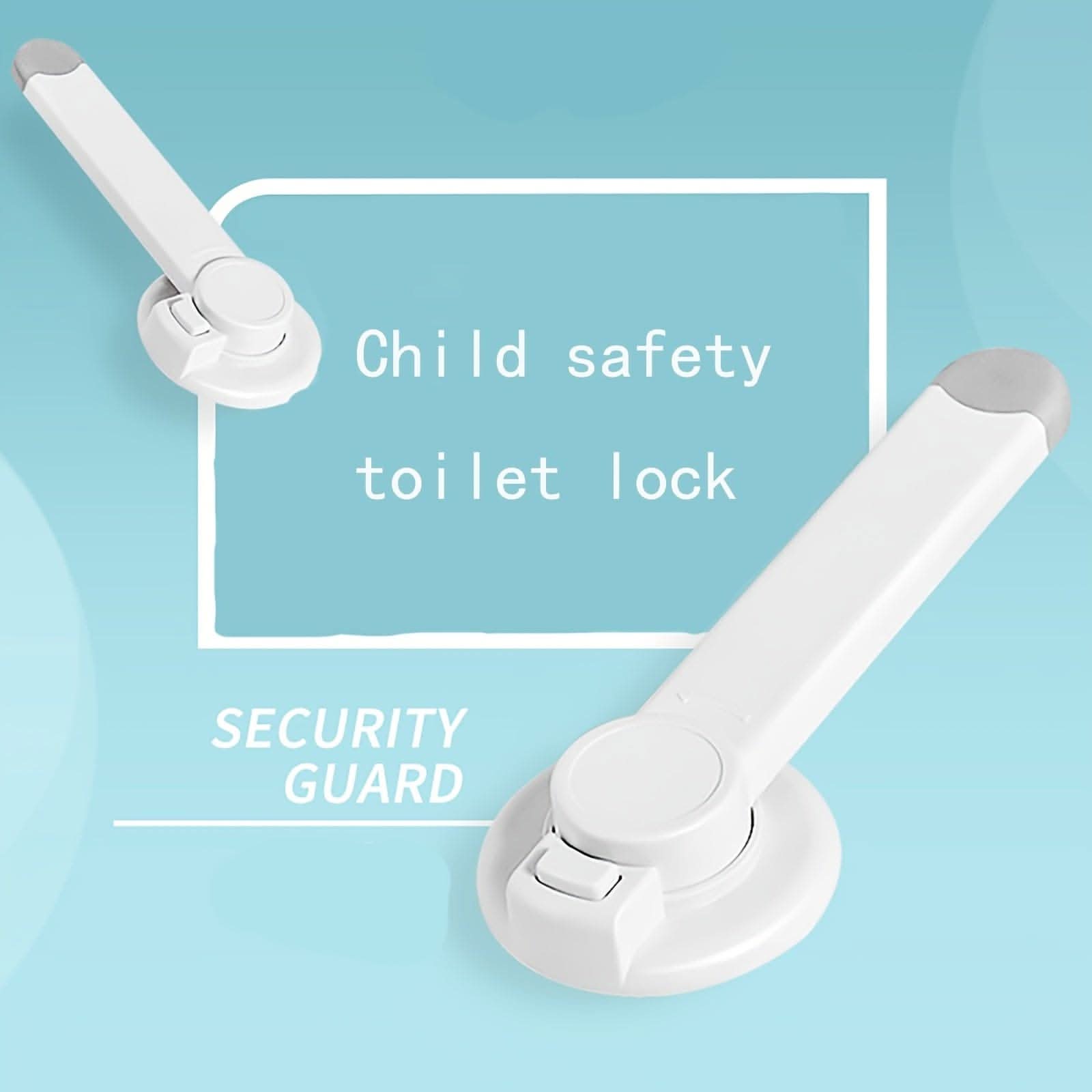 Child Safety Toilet Lock - Automatic Anti-Open Lid Protector with Pet-Proof Design