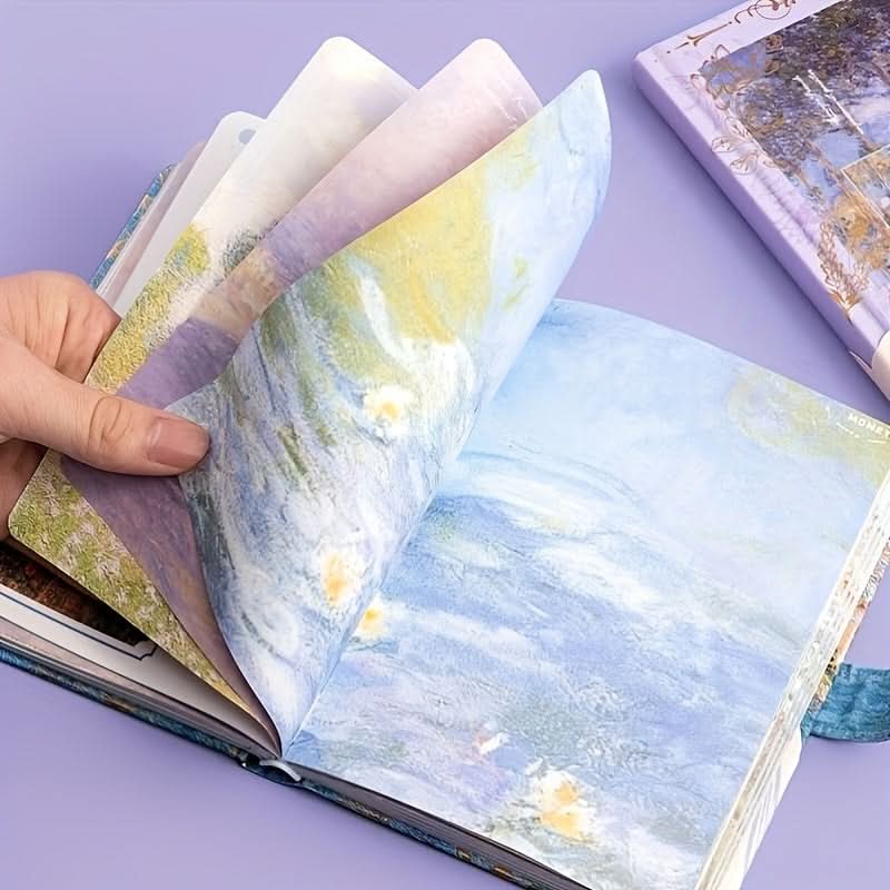 Monet-Inspired Hardcover Journal – Vibrant Colorful Illustrated Pages