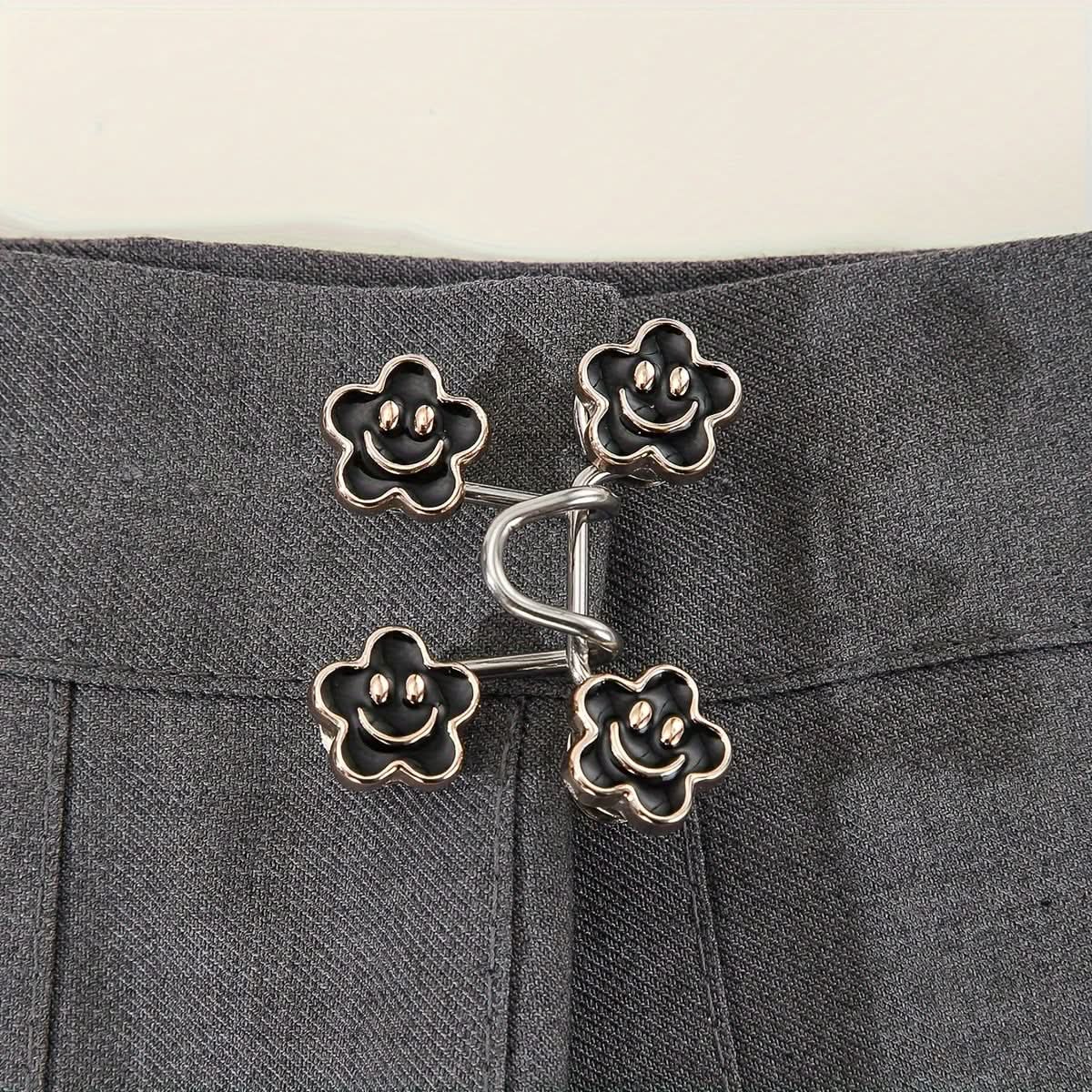 Detachable Floral Buckle Waist Tighteners for Pants