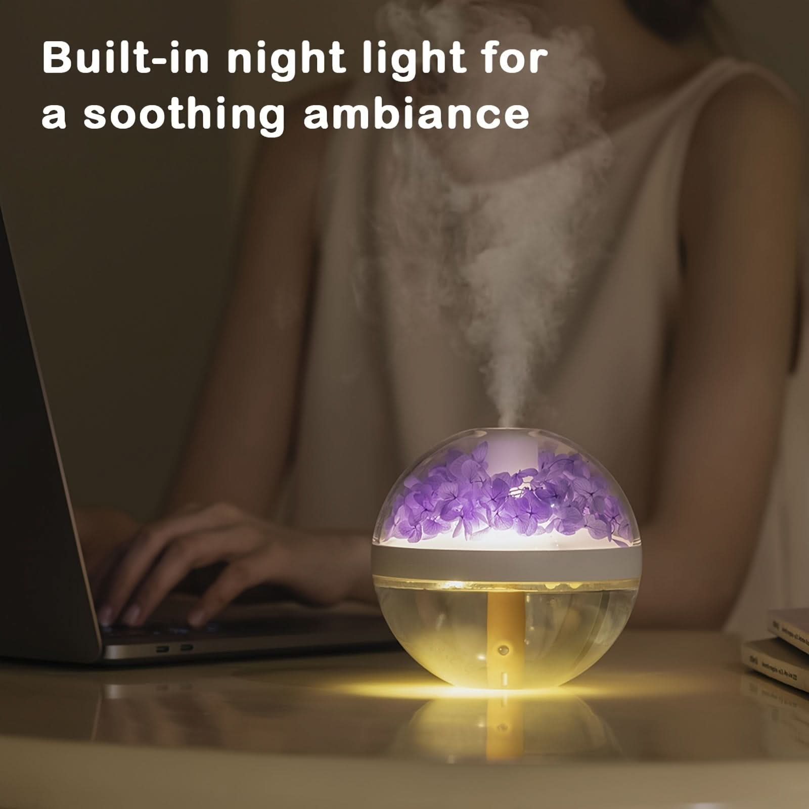 USB Portable Ultrasonic Air Humidifier with Night Light