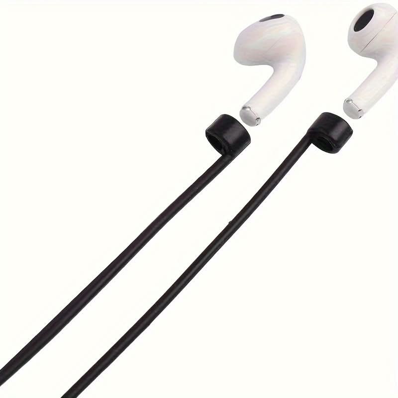 Soft Silicone Wireless Earphone Anti-Loss Straps (Pack of 2)
