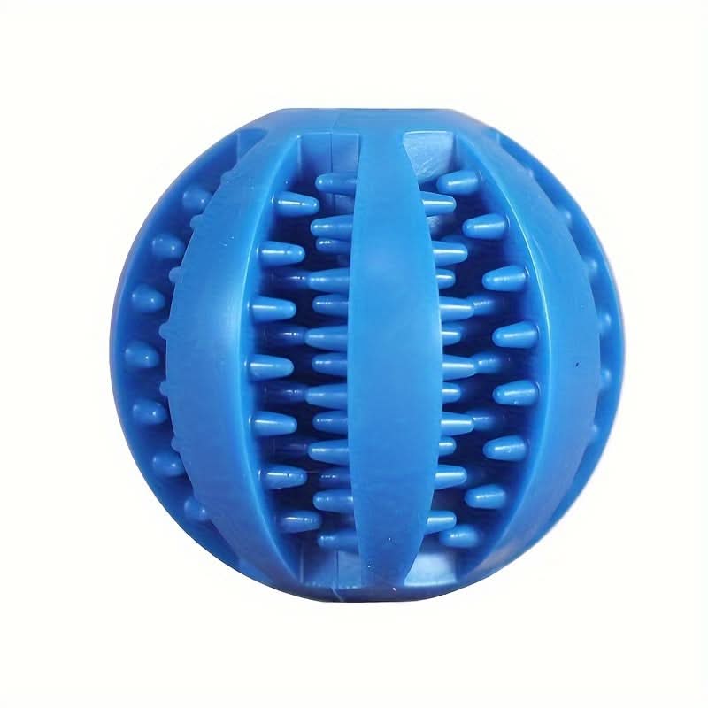 Interactive Rubber Dog Ball Toy – Chew, Dispense, and Clean Teeth