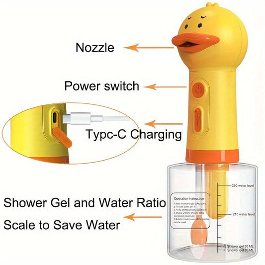 Rechargeable Pet Foam Shampoo Dispenser